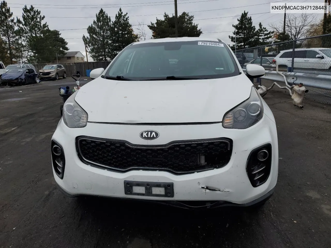 2017 Kia Sportage Lx VIN: KNDPMCAC3H7128443 Lot: 79219404