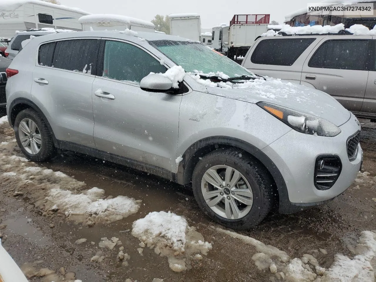 2017 Kia Sportage Lx VIN: KNDPMCAC3H7274342 Lot: 79295264