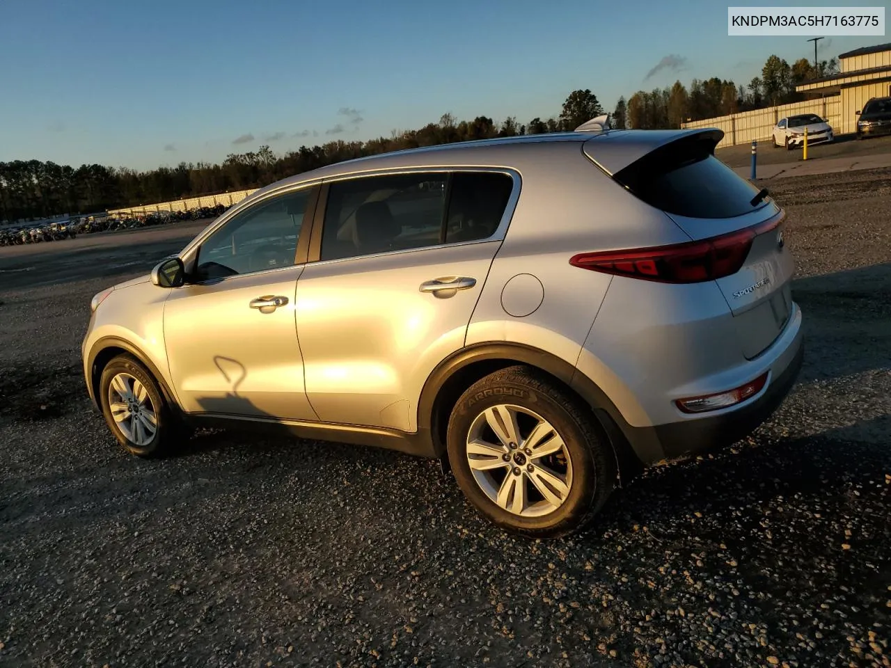 2017 Kia Sportage Lx VIN: KNDPM3AC5H7163775 Lot: 79803364