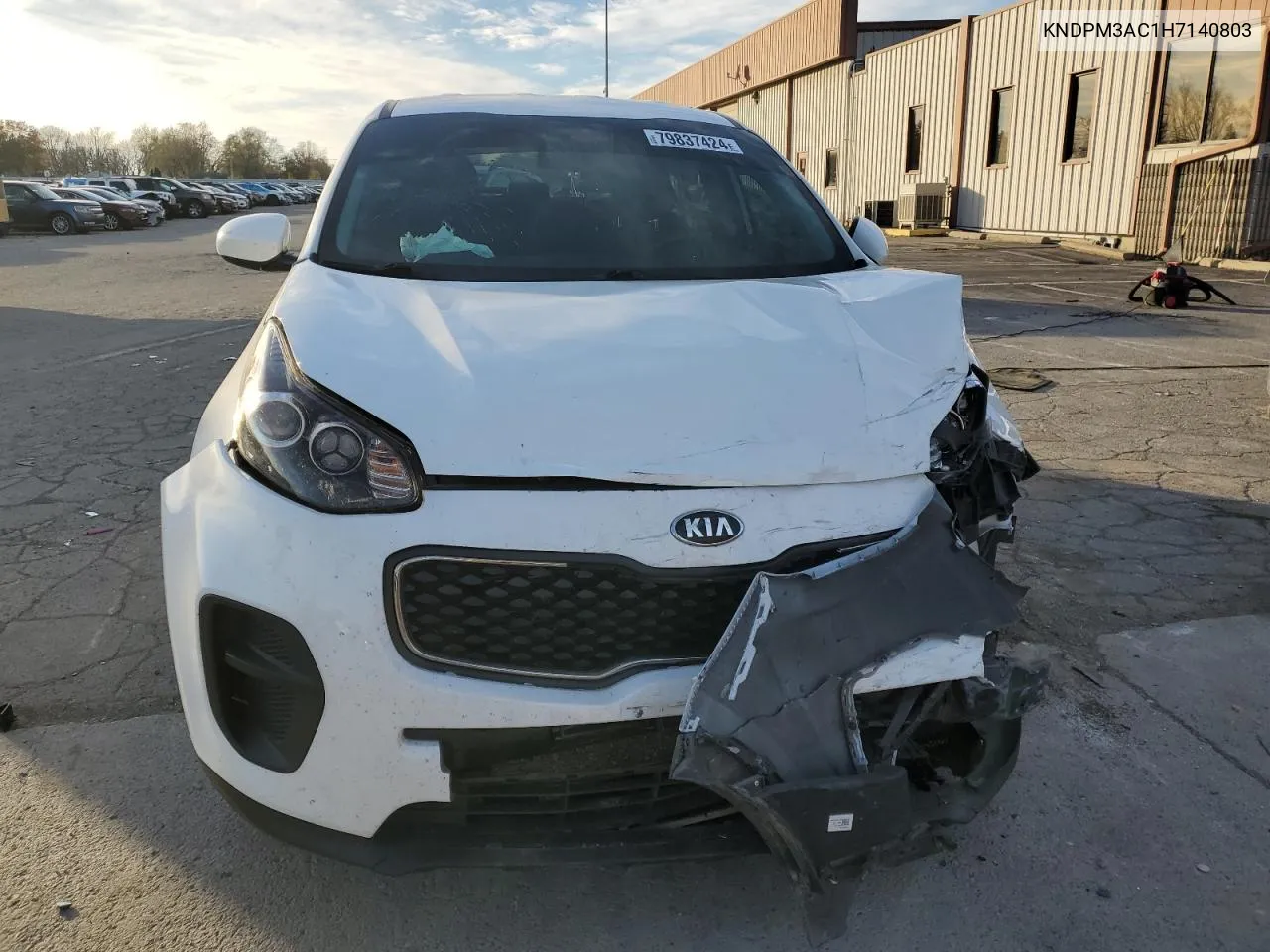 2017 Kia Sportage Lx VIN: KNDPM3AC1H7140803 Lot: 79837424