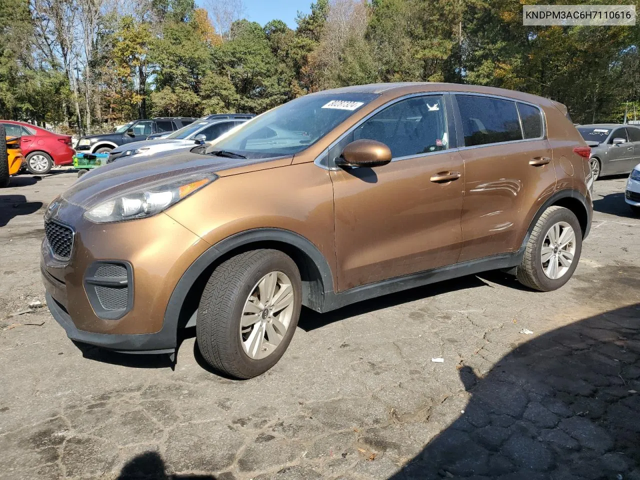 2017 Kia Sportage Lx VIN: KNDPM3AC6H7110616 Lot: 80287324