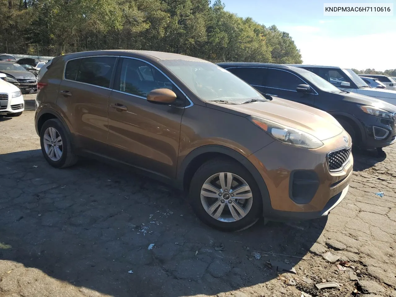 2017 Kia Sportage Lx VIN: KNDPM3AC6H7110616 Lot: 80287324