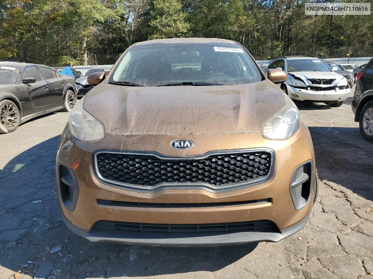 2017 Kia Sportage Lx VIN: KNDPM3AC6H7110616 Lot: 80287324