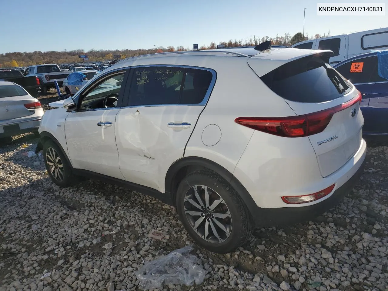 2017 Kia Sportage Ex VIN: KNDPNCACXH7140831 Lot: 80438204