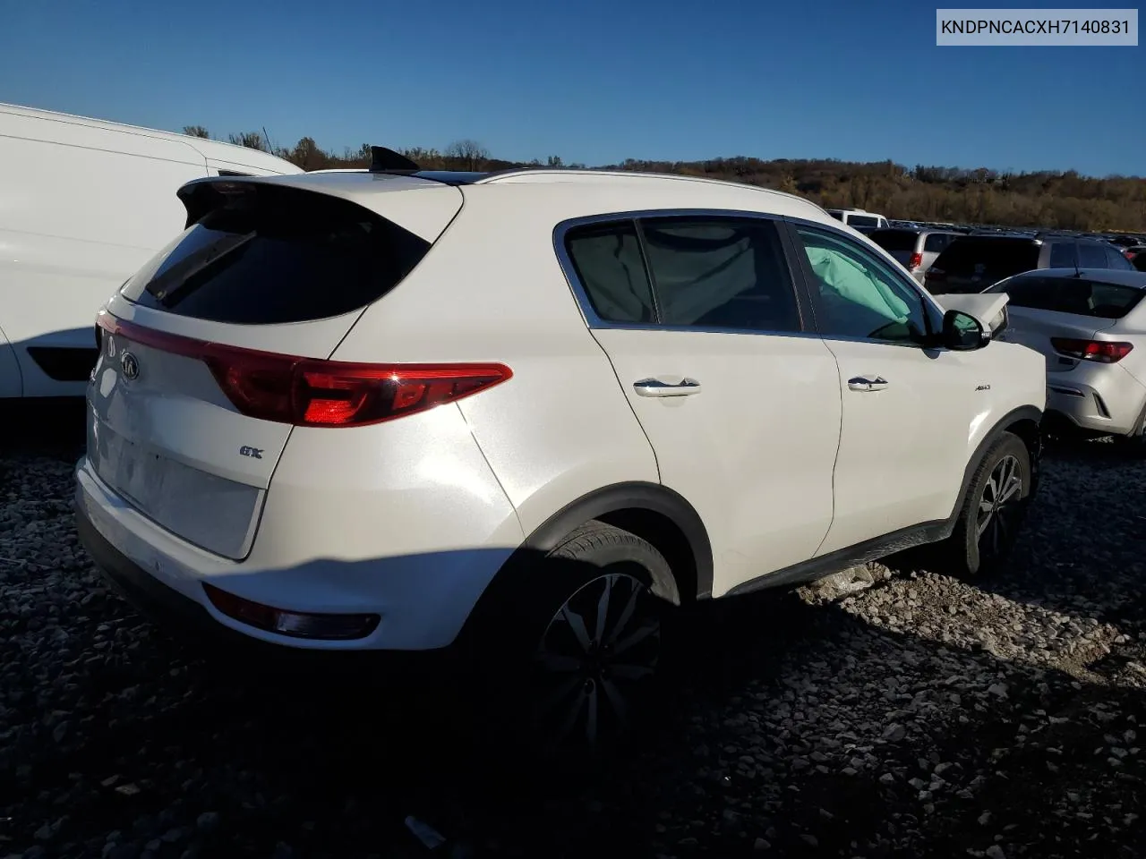 2017 Kia Sportage Ex VIN: KNDPNCACXH7140831 Lot: 80438204