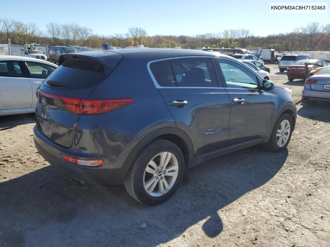 2017 Kia Sportage Lx VIN: KNDPM3AC8H7152463 Lot: 80839014