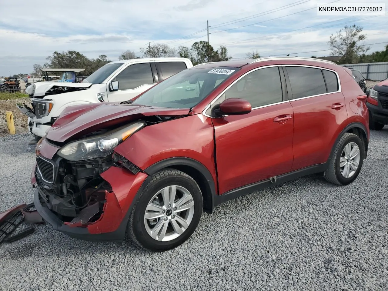 2017 Kia Sportage Lx VIN: KNDPM3AC3H7276012 Lot: 81430054