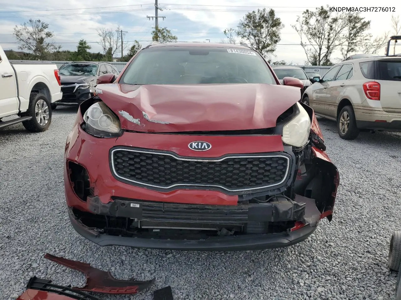 2017 Kia Sportage Lx VIN: KNDPM3AC3H7276012 Lot: 81430054