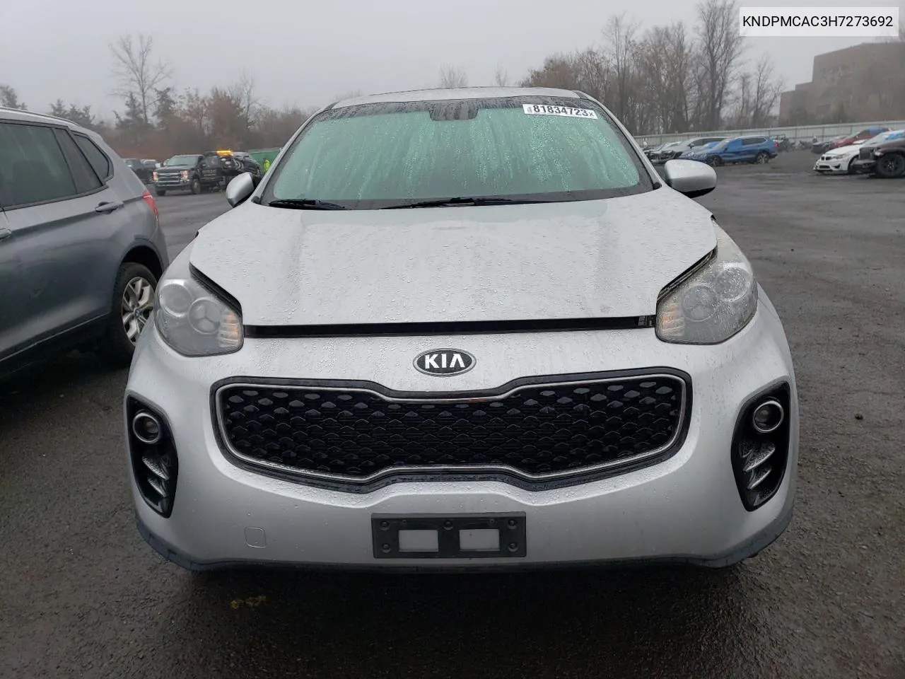 2017 Kia Sportage Lx VIN: KNDPMCAC3H7273692 Lot: 81834723