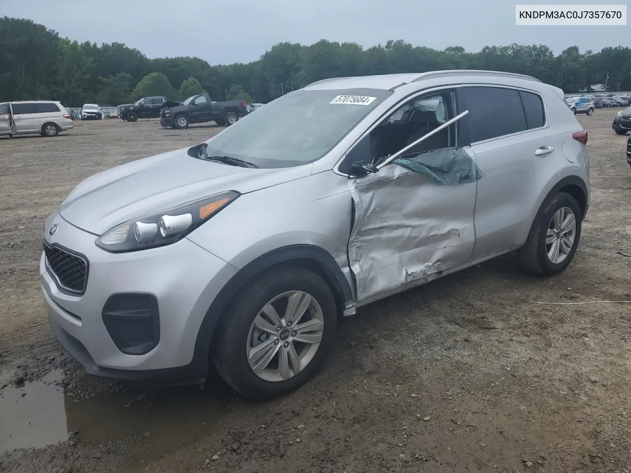 2018 Kia Sportage Lx VIN: KNDPM3AC0J7357670 Lot: 57075684