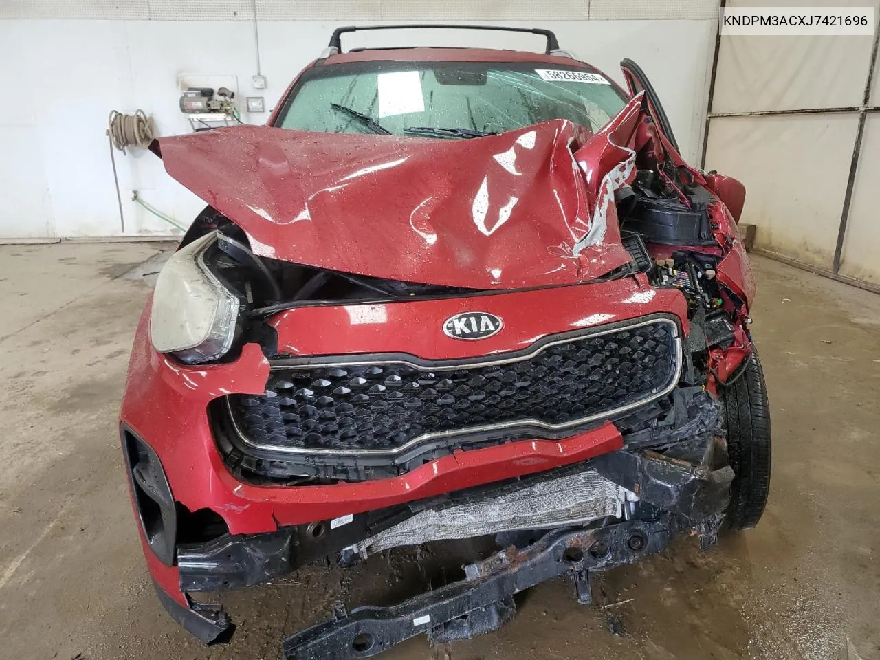 2018 Kia Sportage Lx VIN: KNDPM3ACXJ7421696 Lot: 58266954