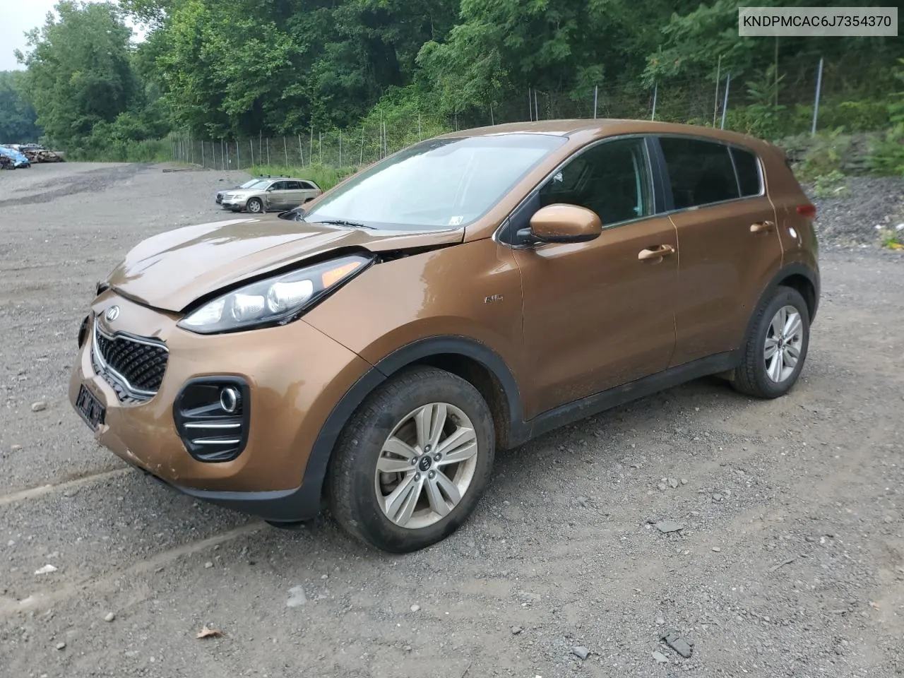 2018 Kia Sportage Lx VIN: KNDPMCAC6J7354370 Lot: 60696464