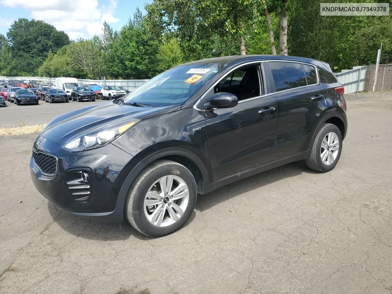 2018 Kia Sportage Lx VIN: KNDPMCAC8J7349378 Lot: 61554654