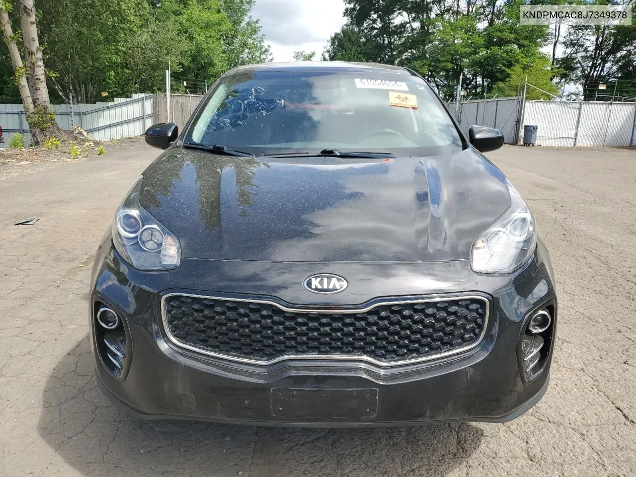 2018 Kia Sportage Lx VIN: KNDPMCAC8J7349378 Lot: 61554654