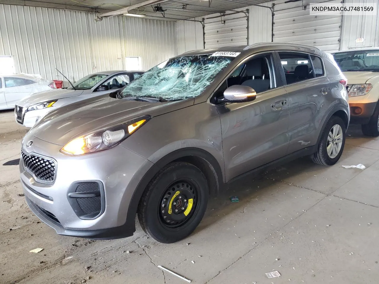 2018 Kia Sportage Lx VIN: KNDPM3AC6J7481569 Lot: 61683744