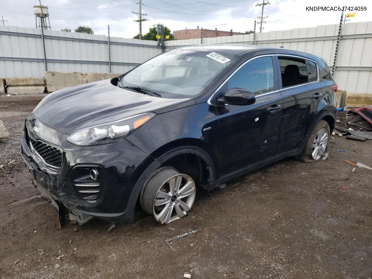 2018 Kia Sportage Lx VIN: KNDPMCAC6J7424059 Lot: 62010774