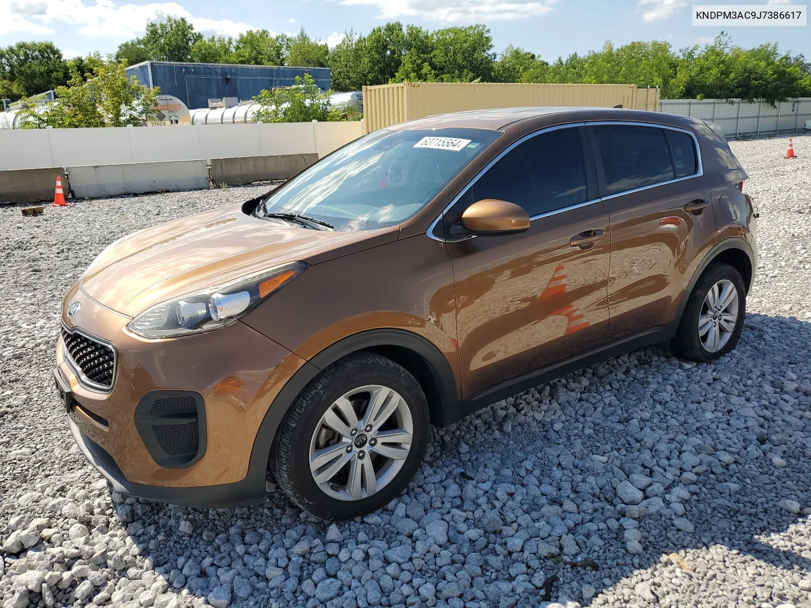 KNDPM3AC9J7386617 2018 Kia Sportage Lx