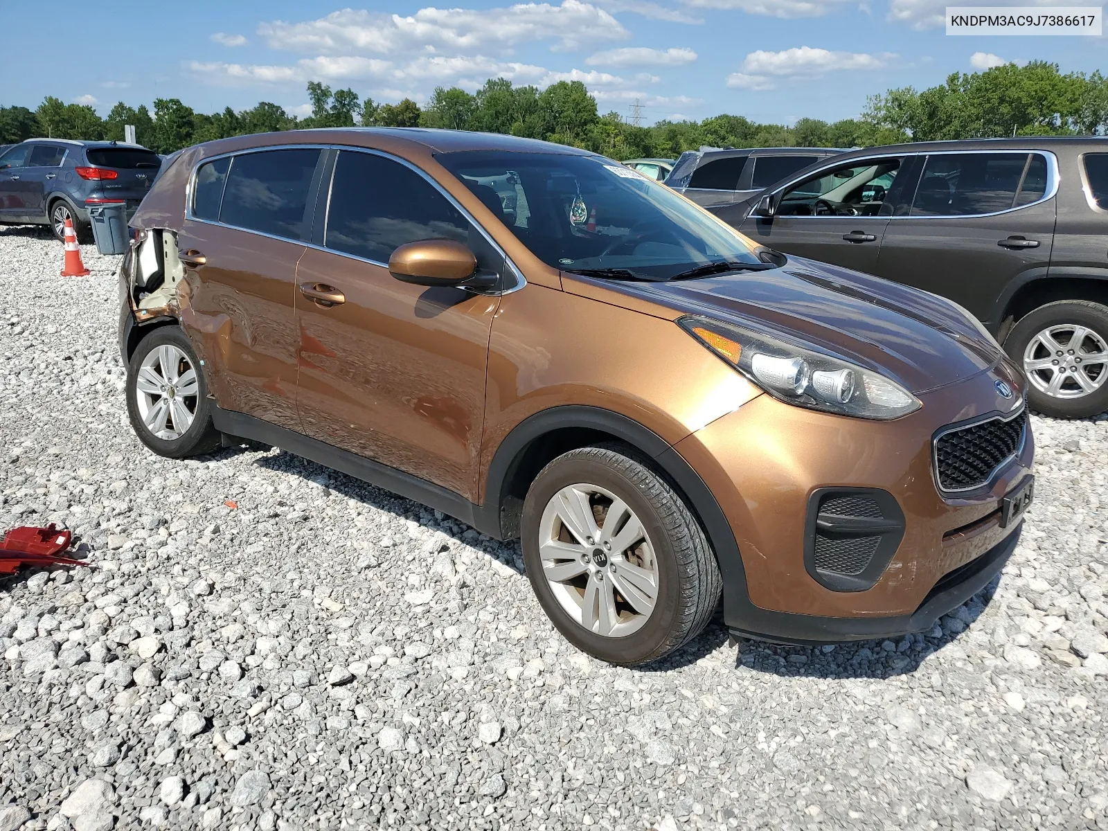 2018 Kia Sportage Lx VIN: KNDPM3AC9J7386617 Lot: 63715564