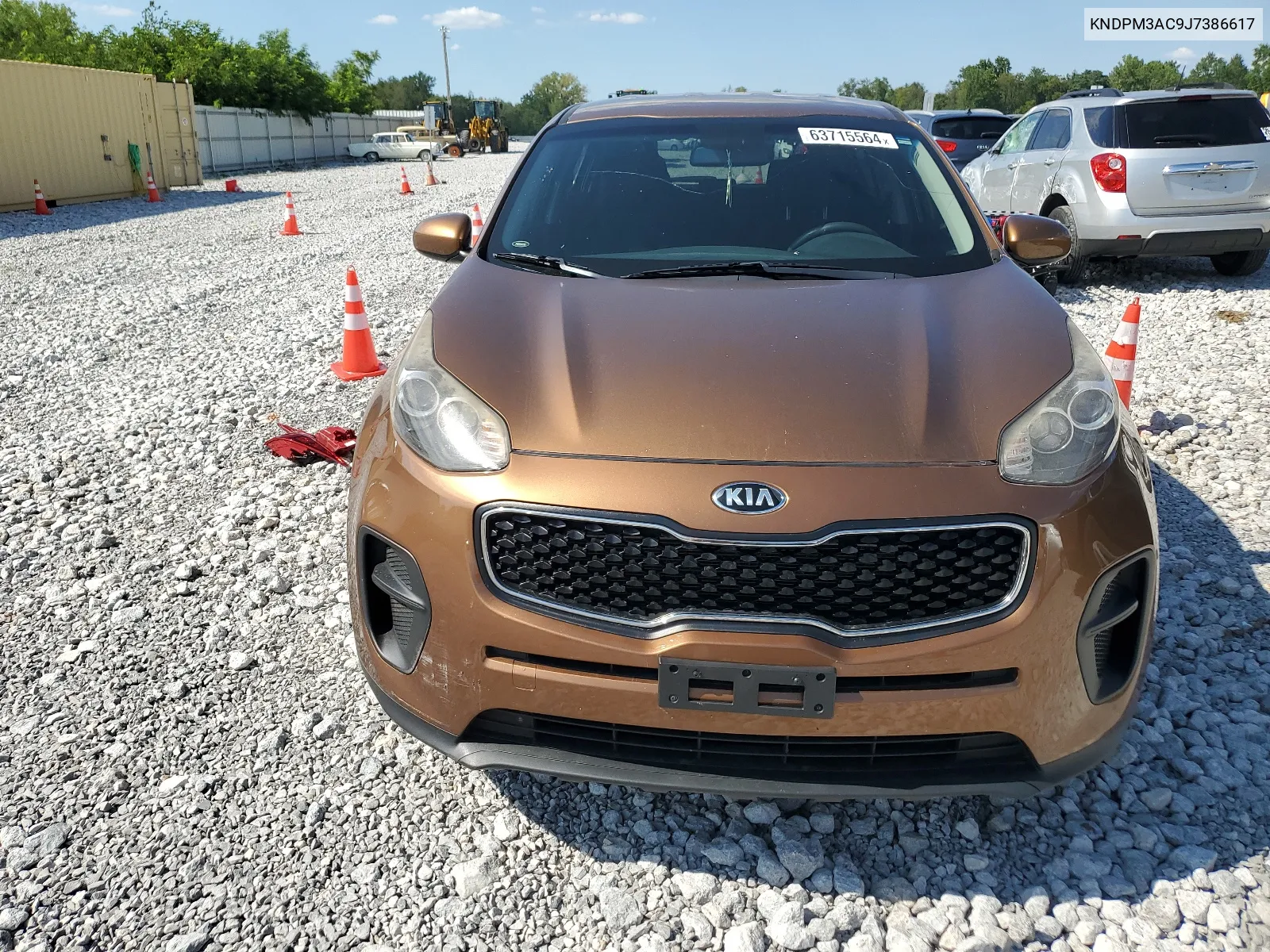 2018 Kia Sportage Lx VIN: KNDPM3AC9J7386617 Lot: 63715564