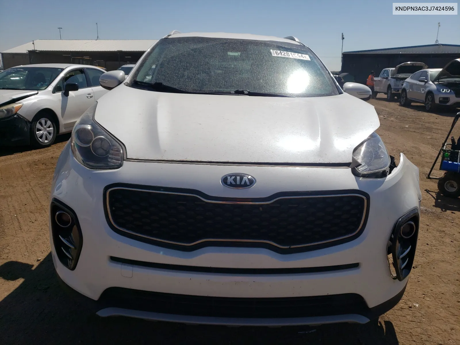 2018 Kia Sportage Ex VIN: KNDPN3AC3J7424596 Lot: 64281644