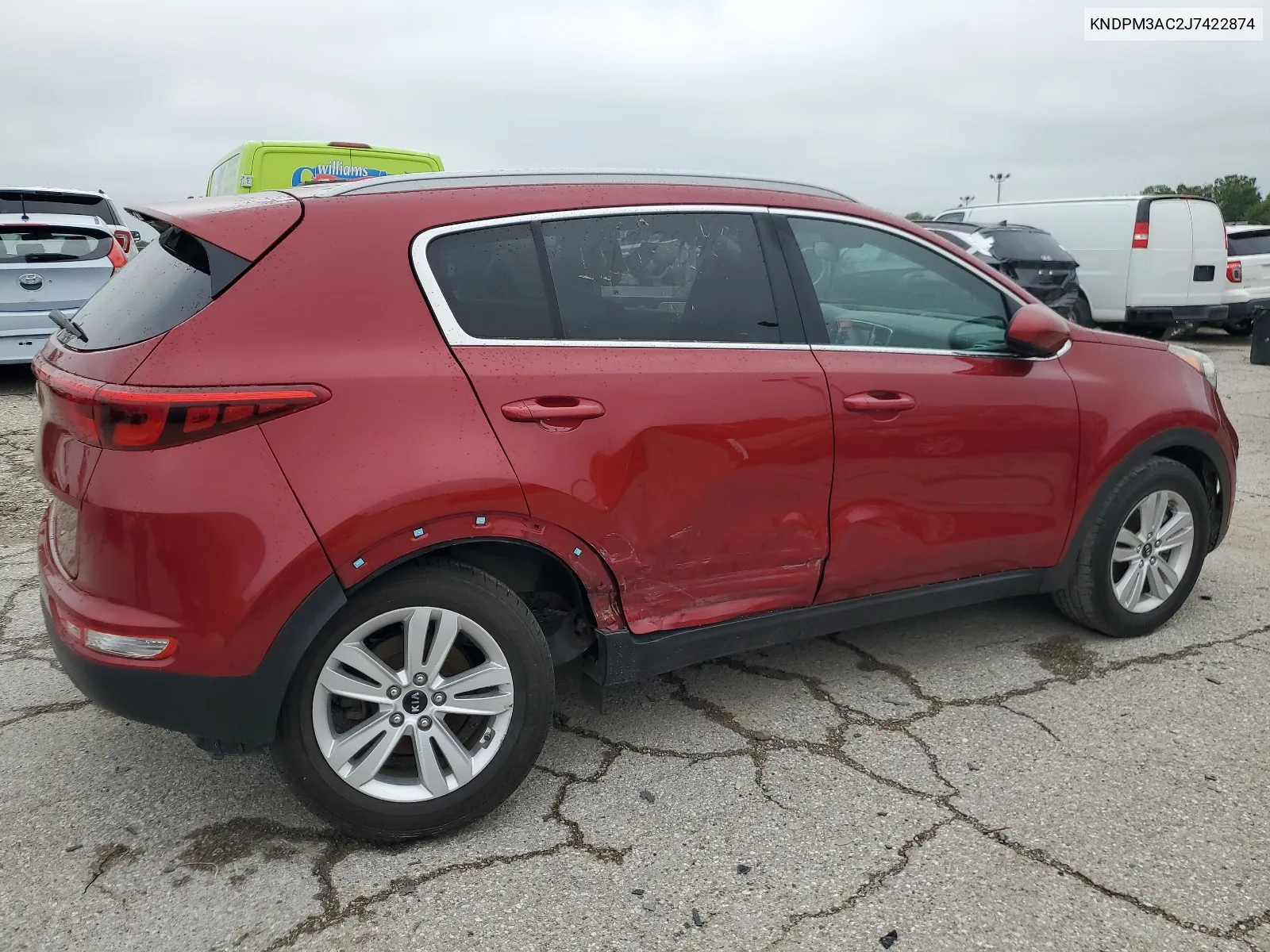 2018 Kia Sportage Lx VIN: KNDPM3AC2J7422874 Lot: 64392184