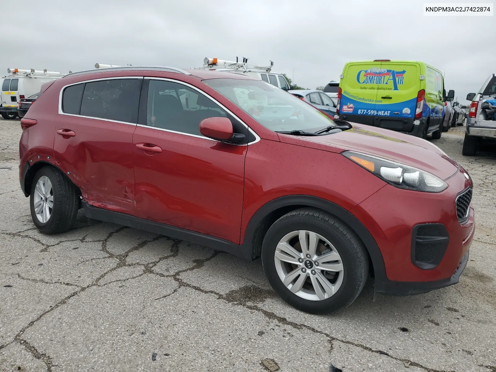 2018 Kia Sportage Lx VIN: KNDPM3AC2J7422874 Lot: 64392184