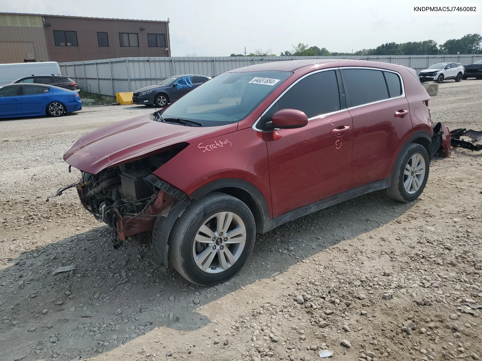 2018 Kia Sportage Lx VIN: KNDPM3AC5J7460082 Lot: 64651884