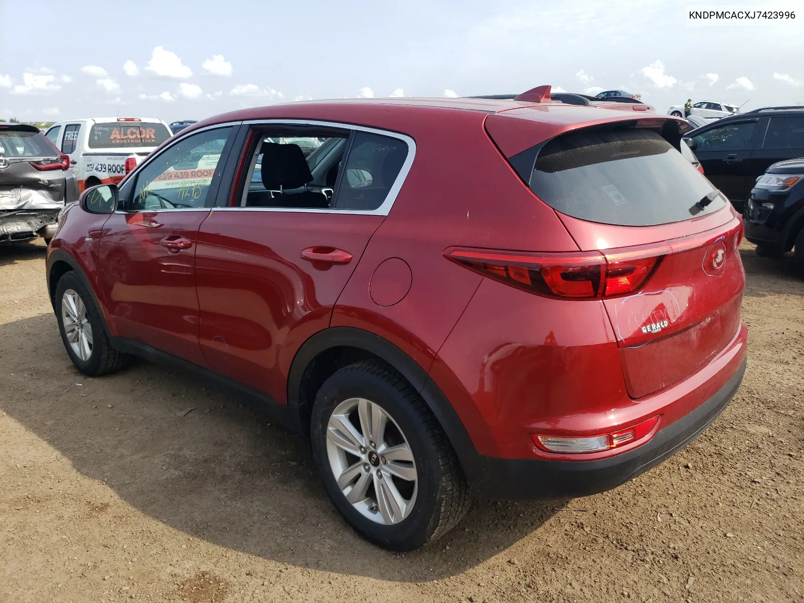 2018 Kia Sportage Lx VIN: KNDPMCACXJ7423996 Lot: 65190044