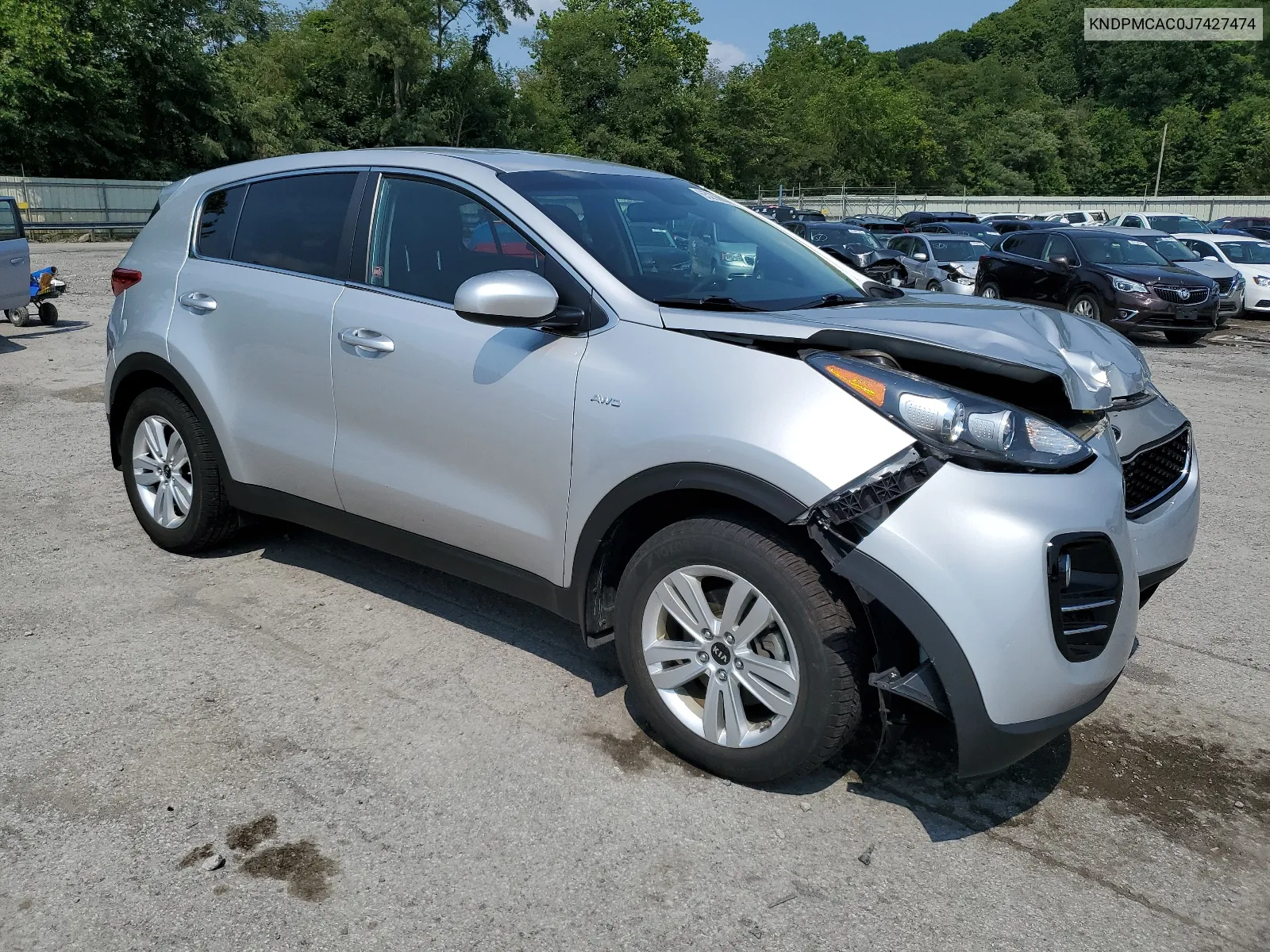 2018 Kia Sportage Lx VIN: KNDPMCAC0J7427474 Lot: 65286614