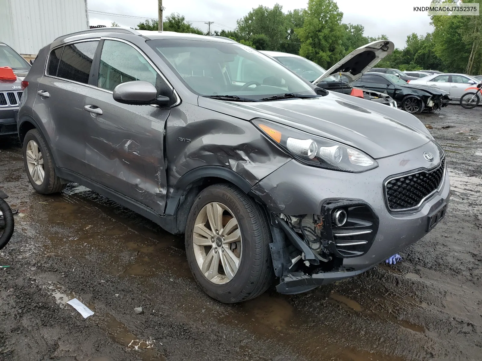 2018 Kia Sportage Lx VIN: KNDPMCAC6J7352375 Lot: 66387664