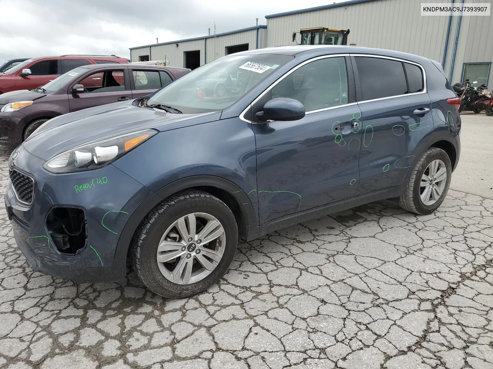 2018 Kia Sportage Lx VIN: KNDPM3AC9J7393907 Lot: 66567504