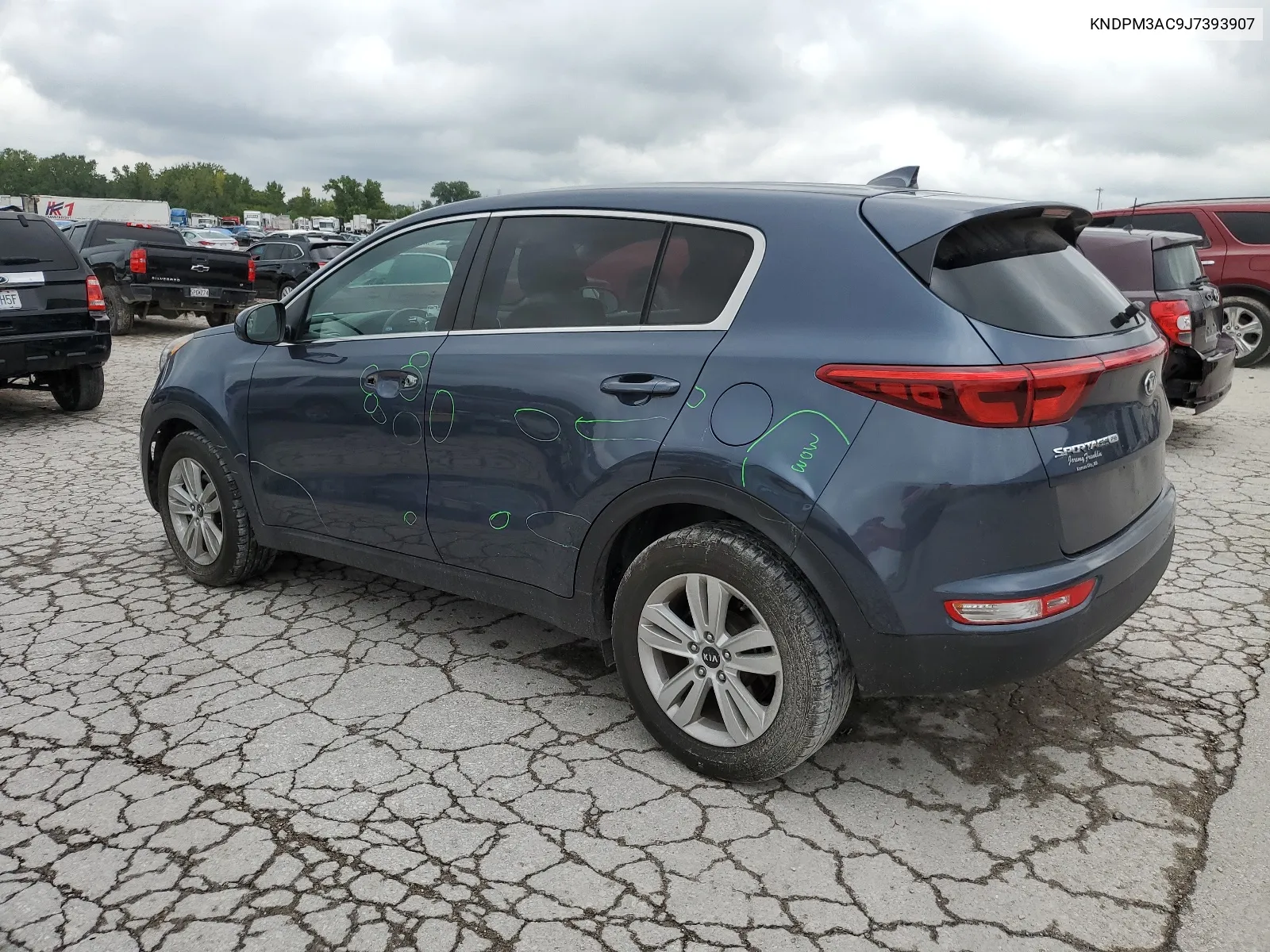 2018 Kia Sportage Lx VIN: KNDPM3AC9J7393907 Lot: 66567504