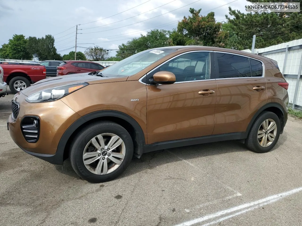 2018 Kia Sportage Lx VIN: KNDPMCAC6J7344535 Lot: 66780954