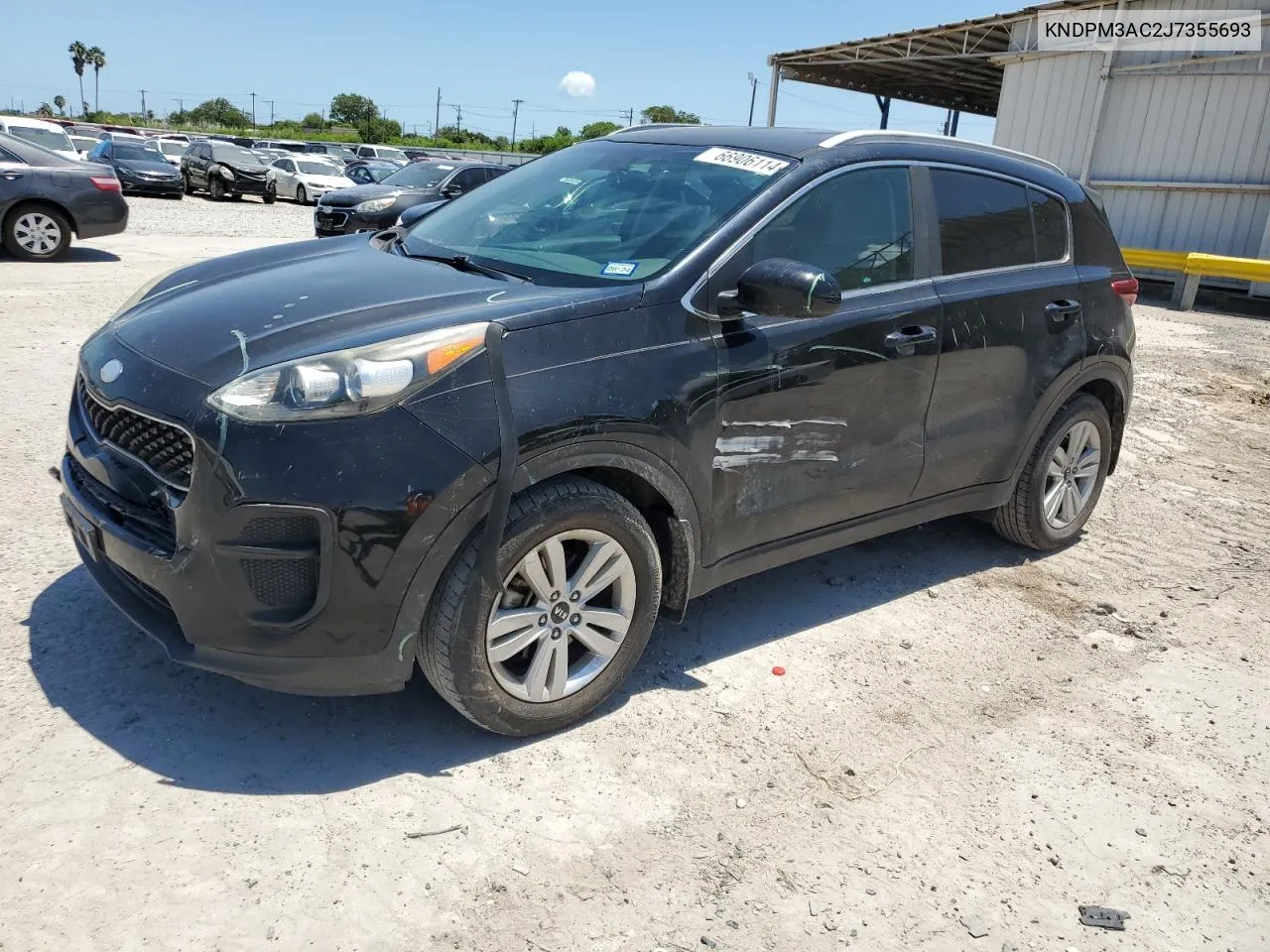 2018 Kia Sportage Lx VIN: KNDPM3AC2J7355693 Lot: 66906114