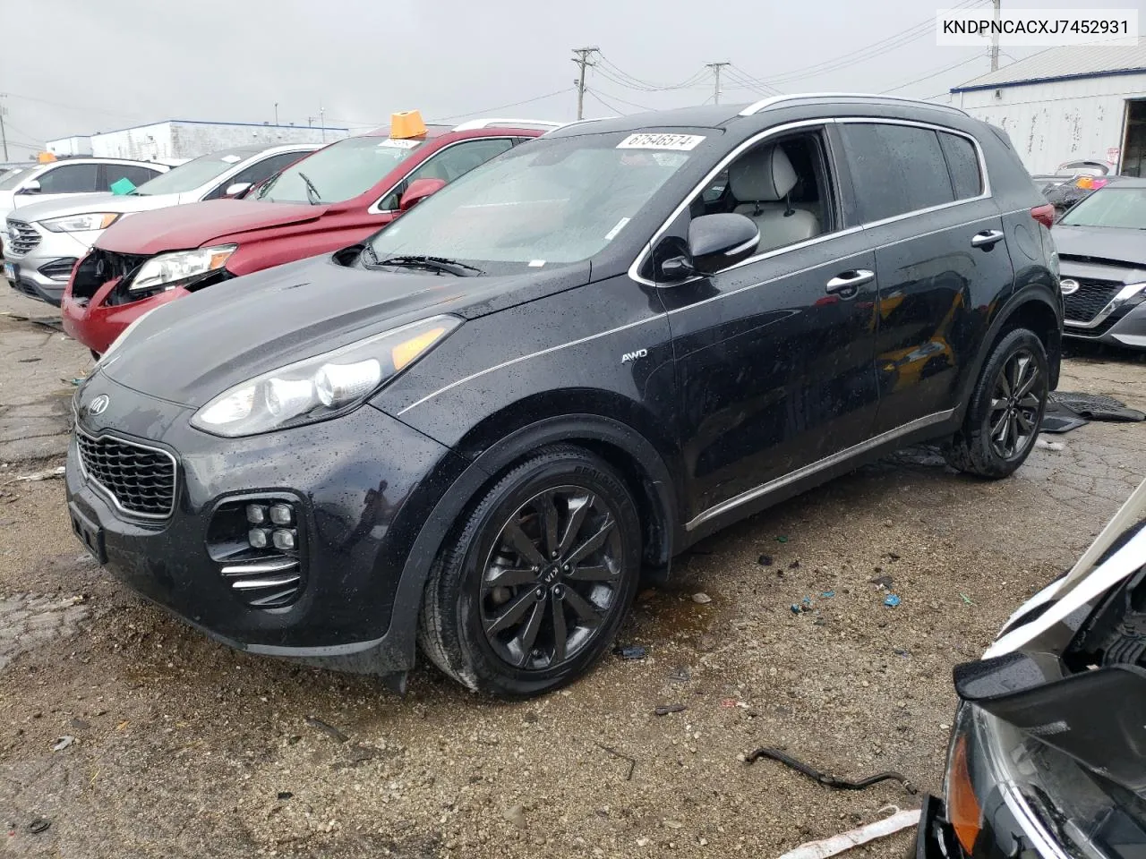 2018 Kia Sportage Ex VIN: KNDPNCACXJ7452931 Lot: 67546574