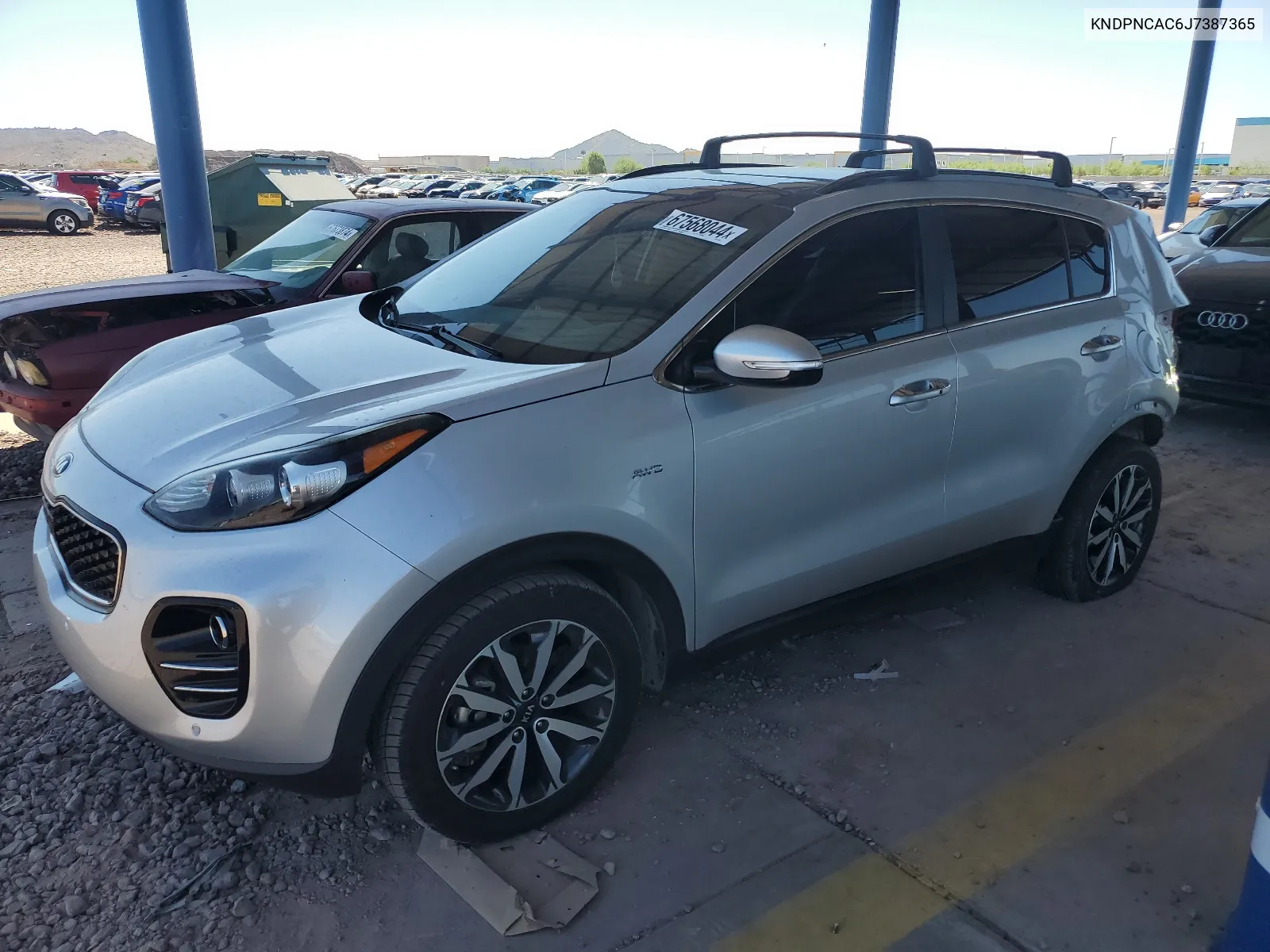 KNDPNCAC6J7387365 2018 Kia Sportage Ex