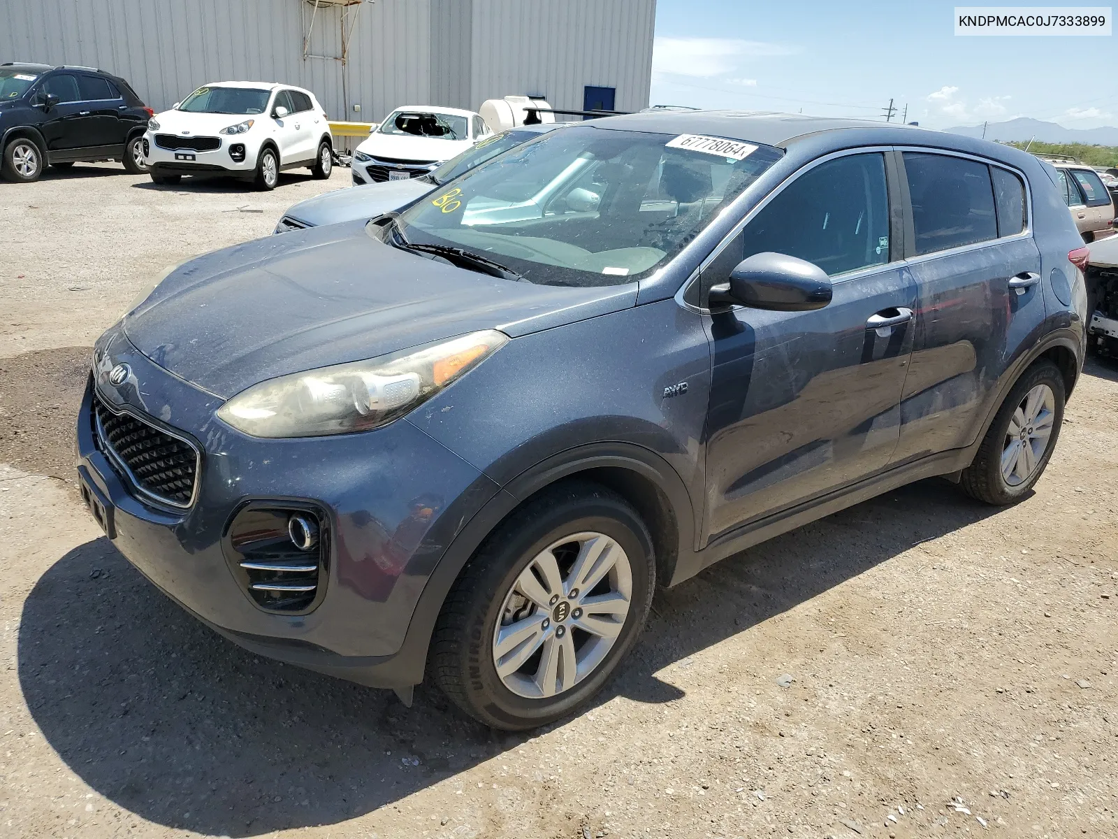 2018 Kia Sportage Lx VIN: KNDPMCAC0J7333899 Lot: 67778064