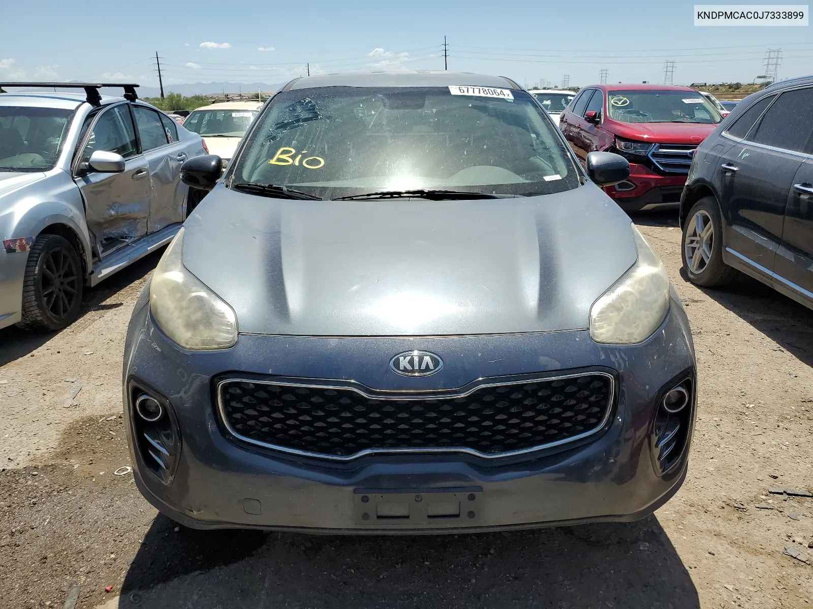 KNDPMCAC0J7333899 2018 Kia Sportage Lx