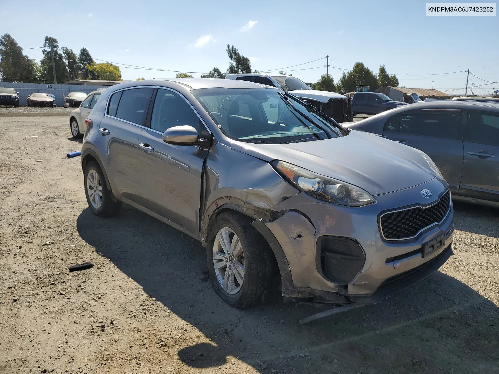 2018 Kia Sportage Lx VIN: KNDPM3AC6J7423252 Lot: 68372924