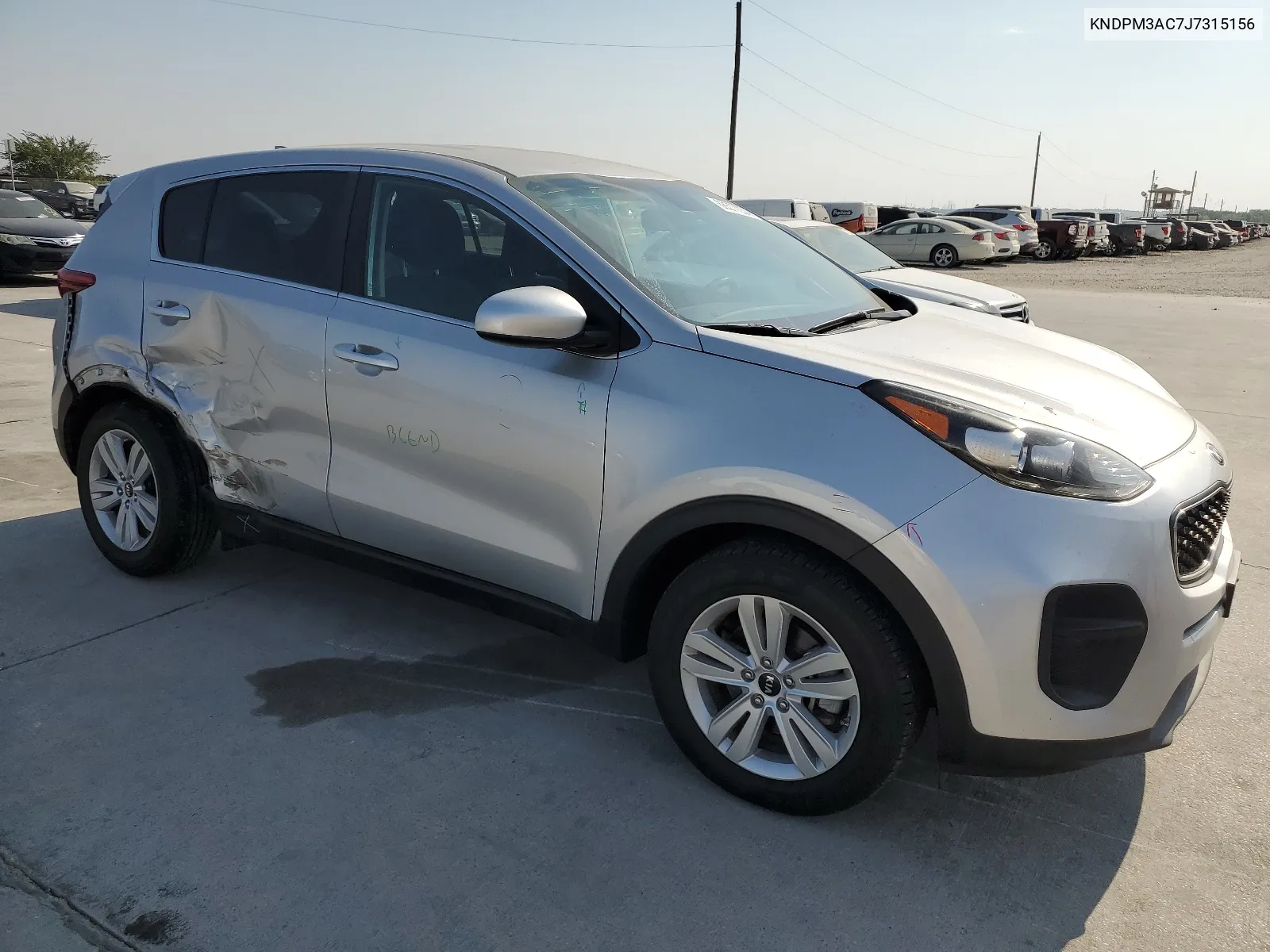 2018 Kia Sportage Lx VIN: KNDPM3AC7J7315156 Lot: 68577234