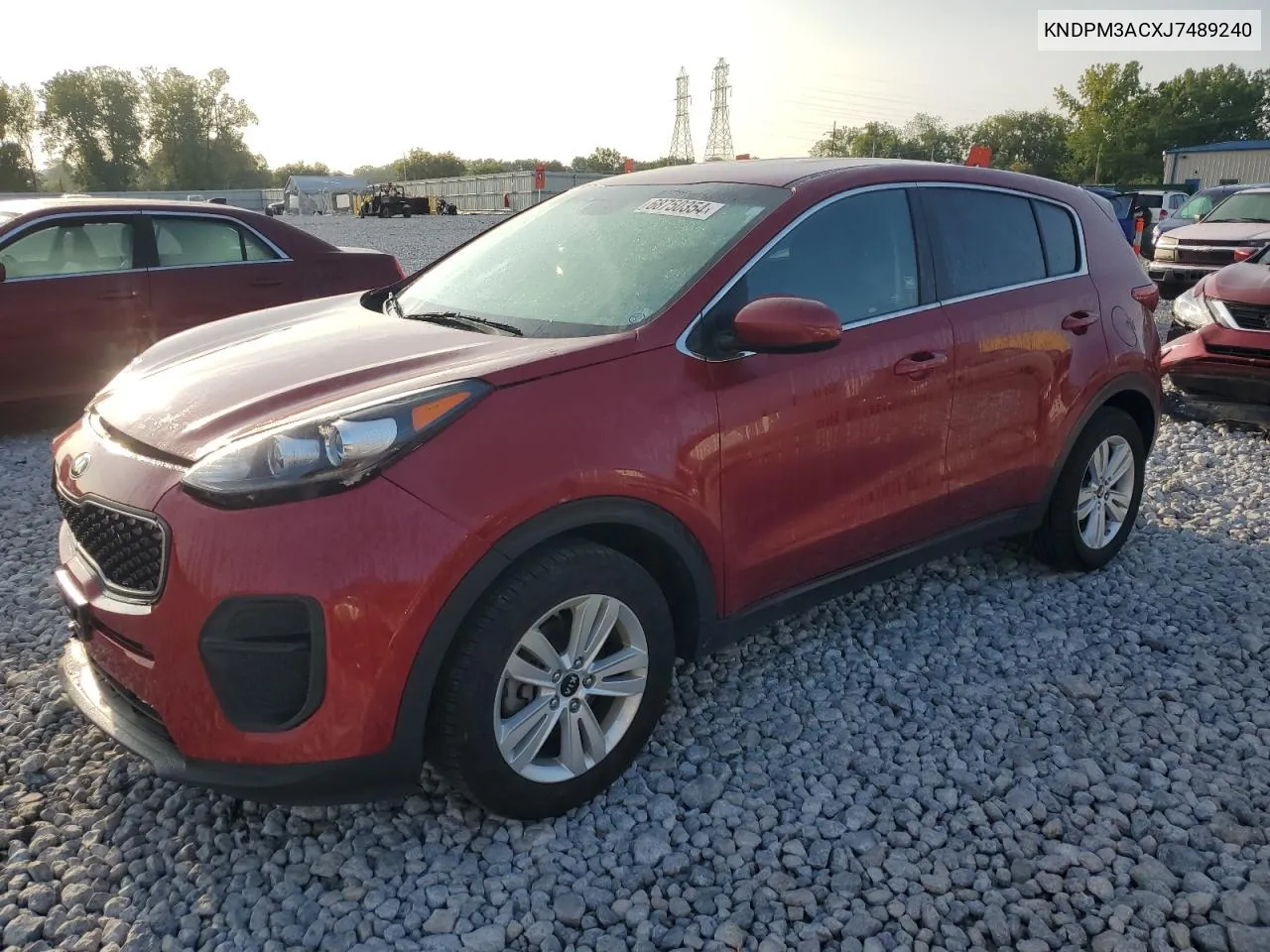 2018 Kia Sportage Lx VIN: KNDPM3ACXJ7489240 Lot: 68750354