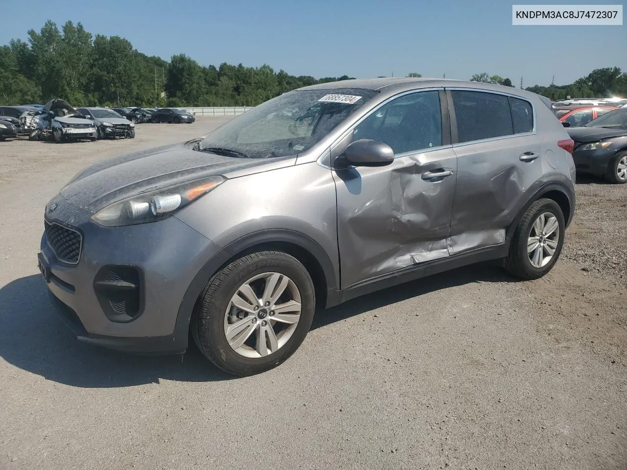 2018 Kia Sportage Lx VIN: KNDPM3AC8J7472307 Lot: 68857304