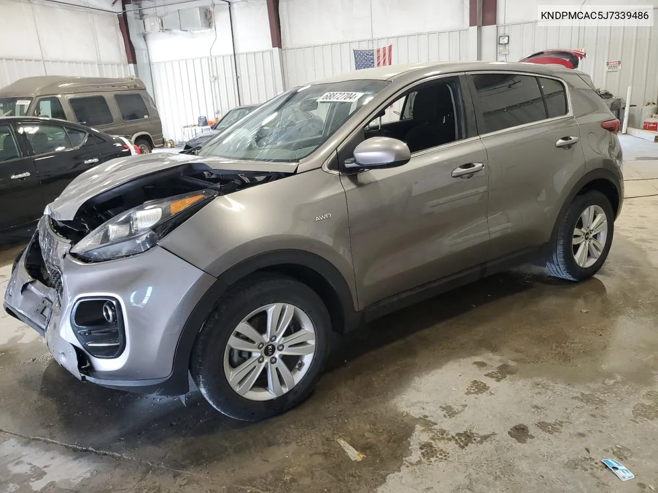 2018 Kia Sportage Lx VIN: KNDPMCAC5J7339486 Lot: 68872704