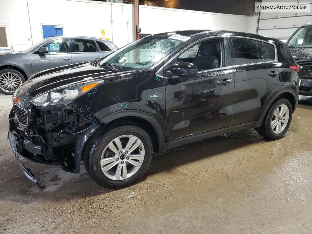 2018 Kia Sportage Lx VIN: KNDPMCAC1J7450584 Lot: 68970484