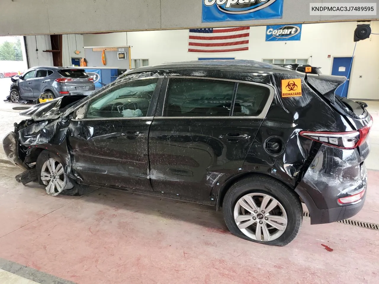 2018 Kia Sportage Lx VIN: KNDPMCAC3J7489595 Lot: 69134494