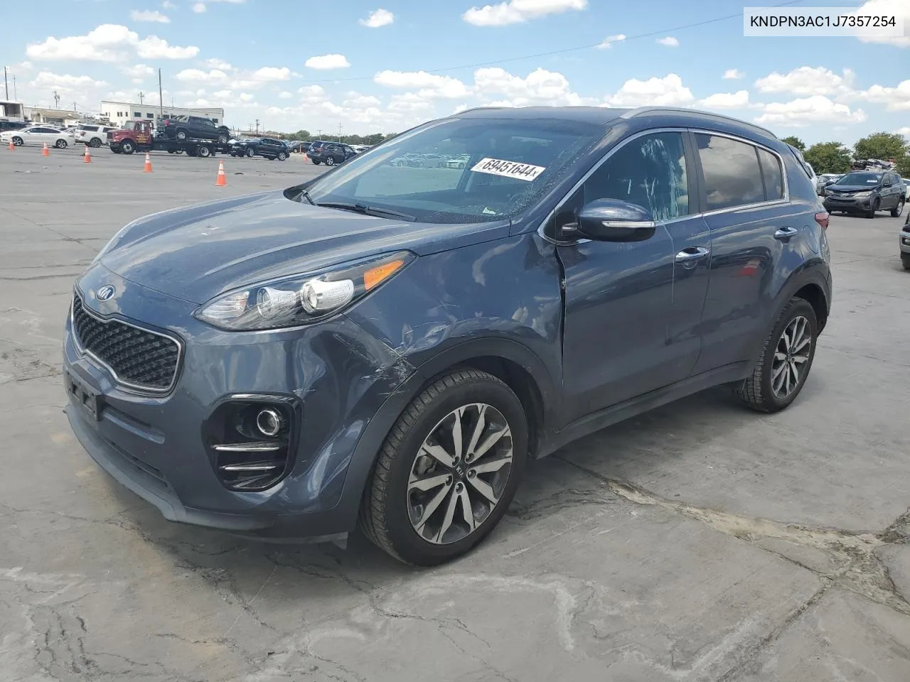 2018 Kia Sportage Ex VIN: KNDPN3AC1J7357254 Lot: 69451644