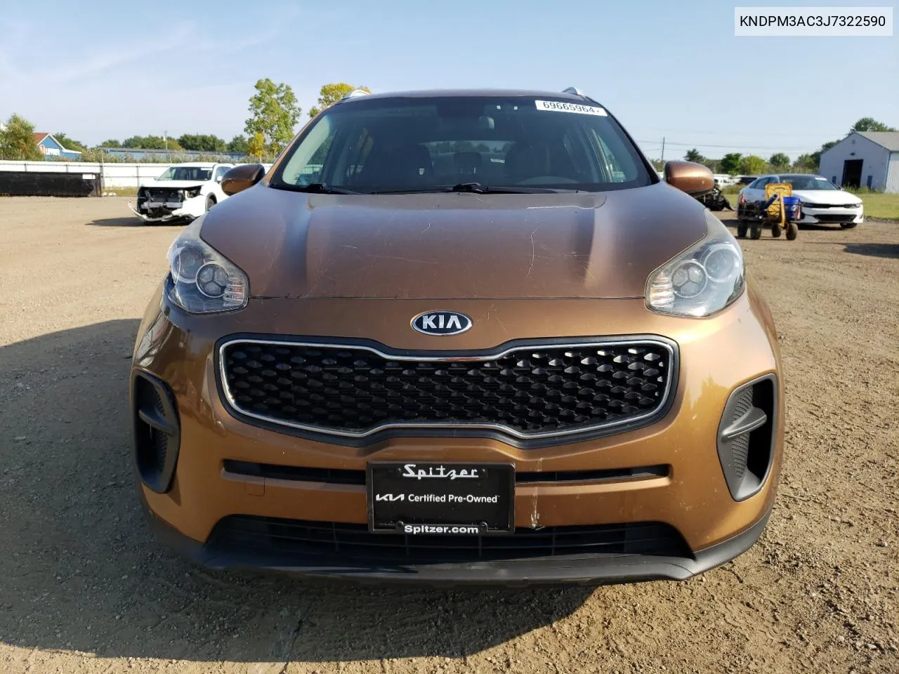 2018 Kia Sportage Lx VIN: KNDPM3AC3J7322590 Lot: 69665964