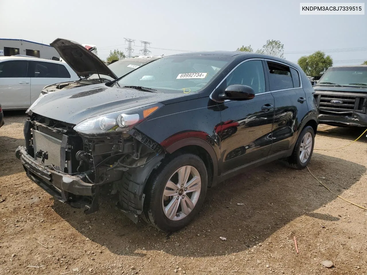 2018 Kia Sportage Lx VIN: KNDPM3AC8J7339515 Lot: 69992734