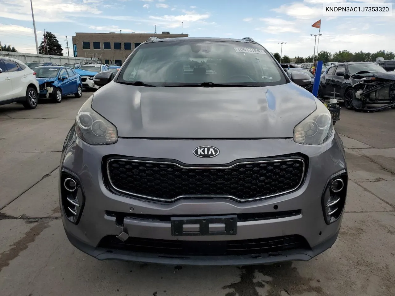 2018 Kia Sportage Ex VIN: KNDPN3AC1J7353320 Lot: 70013764