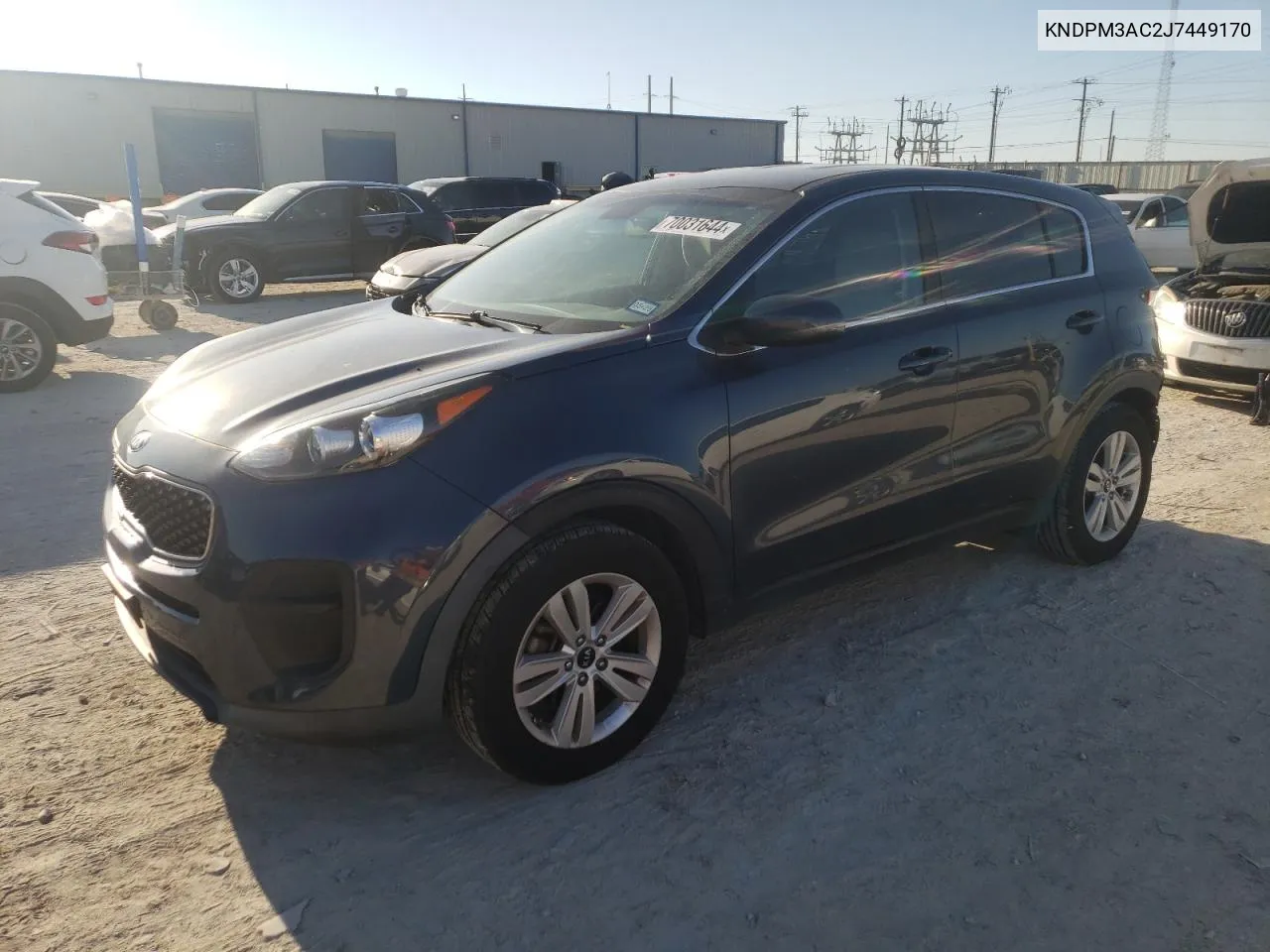 2018 Kia Sportage Lx VIN: KNDPM3AC2J7449170 Lot: 70031644